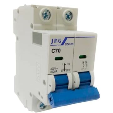 DISJUNTOR DIN BIPOLAR 70A CURVA C JNG