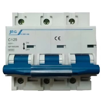 DISJUNTOR DIN TRIPOLAR 125A CURVA C JNG