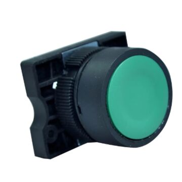 BOTÃO COMANDO PULSADOR PLASTICO LAY5-EA3 VERDE JNG