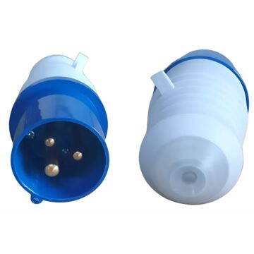 PLUGUE INDUSTRIAL 2P+T 16A 6H AZUL JNG - 62