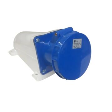 TOMADA INDUSTRIAL SOBREPOR 63A 9H 200-250V 3P+T AZUL JNG