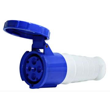 ACOPLAMENTO INDUSTRIAL 3P+T 63A 9H AZUL JNG