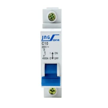 DISJUNTOR DIN UNIPOLAR 10A CURVA C JNG