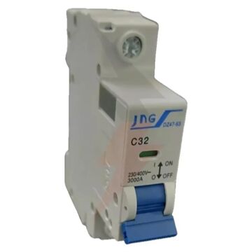 DISJUNTOR DIN UNIPOLAR 32A CURVA C JNG