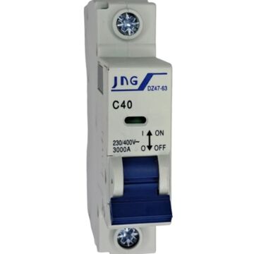 DISJUNTOR DIN UNIPOLAR 40A CURVA C JNG